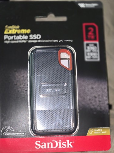 SanDisk Extreme Portable 2TB SSD USB 3.2 Gen 2 Type C External Solid State Drive