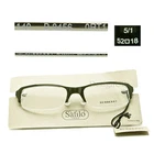 Burberry B 8456 0RT1 Half Rimless 52/18/140 Eyeglasses Made Italy   New