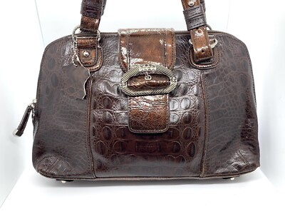 VTG Marc Chantal Handbag Brown Leather Shoulder Bag brown
