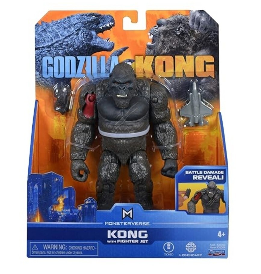 タモン・ホンダ & ケンタ・コバシ フィギュアセット Godzilla vs Kong KONG WITH FIGHTER JET Action Figure Monsterverse