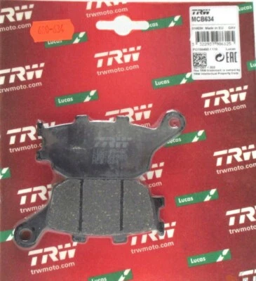 Plaquettes de frein arrière MCB634 TRW KAWASAKI KLZ 1000 Z 650 KLE 650 KLV 1000 - Photo 1/3