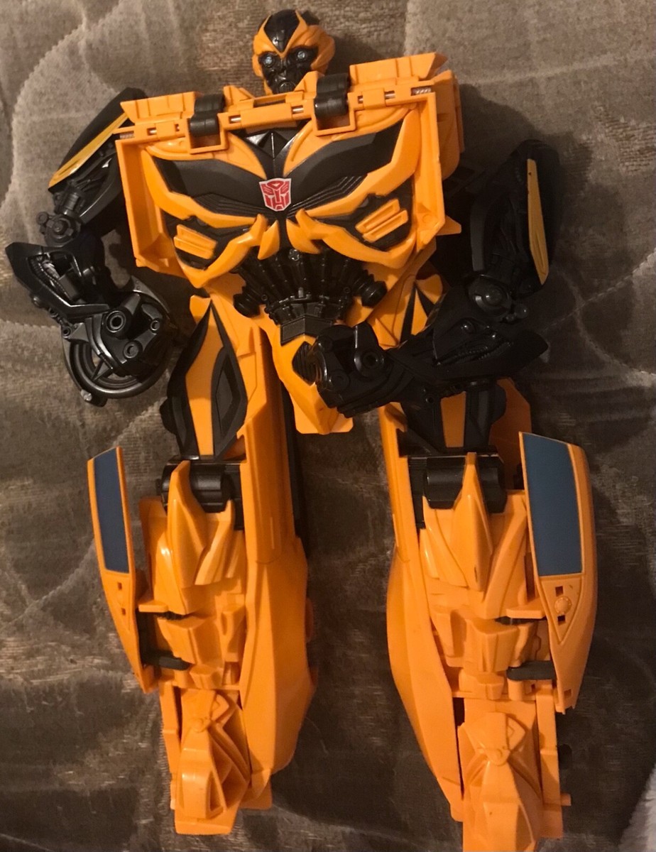 Transformers Age Of Extinction One Step Changer Mega Bumblebee Figure  complete