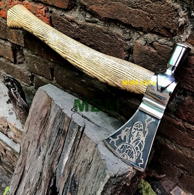 MDM CUSTOM HAND FORGED CARBON STEEL VIKING TOMAHAWK HATCHET AXE GIFT FOR HIM AX