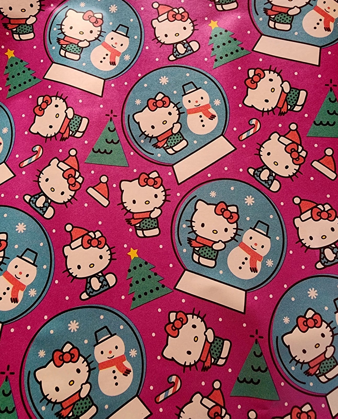 Hello Kitty Gift Wrapping Paper, 50 Sq Ft FLAT Christmas Paper See