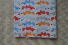 HB Fox Baby Blanket Receiving Flannel Orange Red Gray Blue White hudson lovey