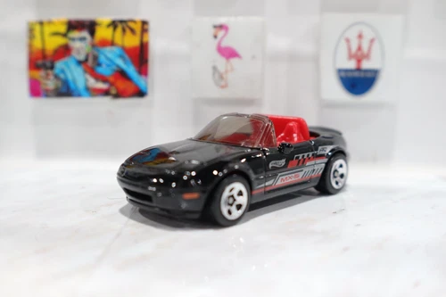 ✅ 2024 HOT WHEELS (LOOSE) - ‘91 MAZDA MX-5 MIATA HW J-IMPORTS 6/10 BLACK