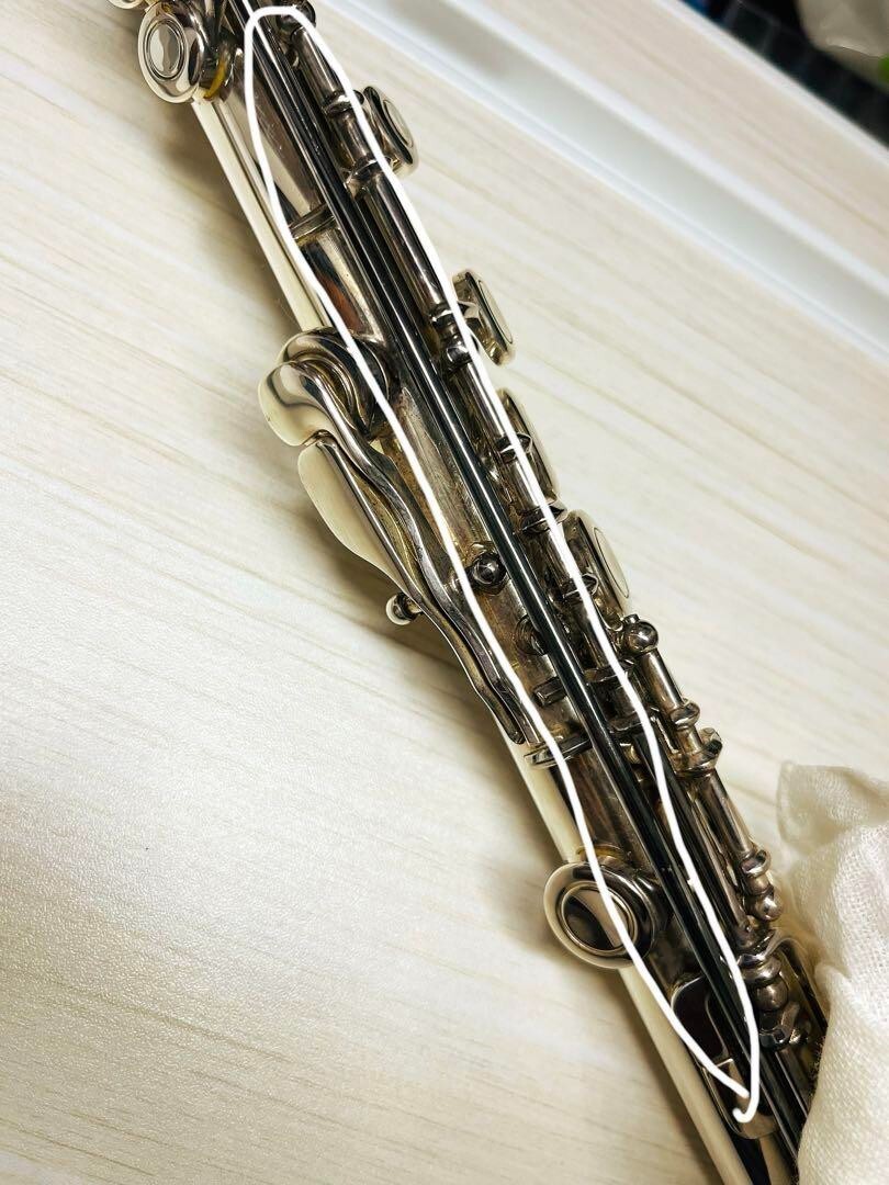 YAMAHA Flute YFL-411 Silver 925 With Hard Case Used From YAMAHA Flute YFL-411 Silver 925 With Hard Case Used From