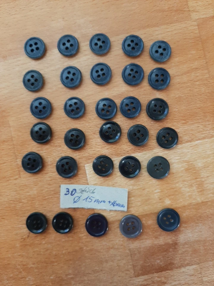 4-Loch-Knöpfe für Hemden, Blusen, Hosen - Bild 4 von 4