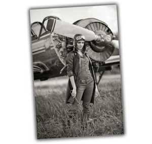 Avia Pinup woman vintage Rare airplane aviation WW2 Photo Glossy 4x6 inch X