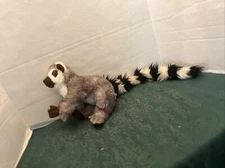 Fiesta Ring Tailed Lemur Monkey Plush Stuffed Animal Gray Black White Toy