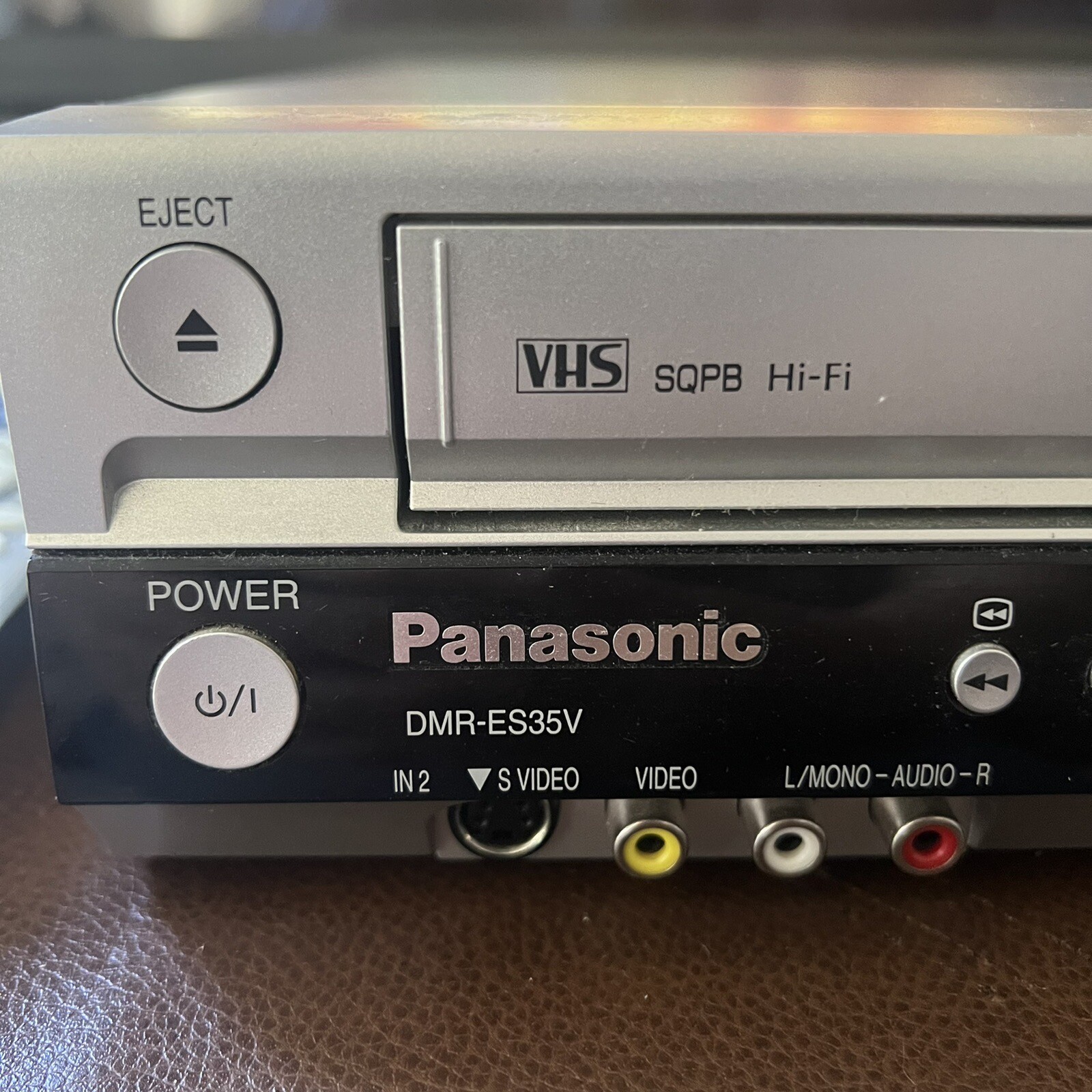 Panasonic DMRES35V Combo VCR VHS DVD RAM Player Recorder with