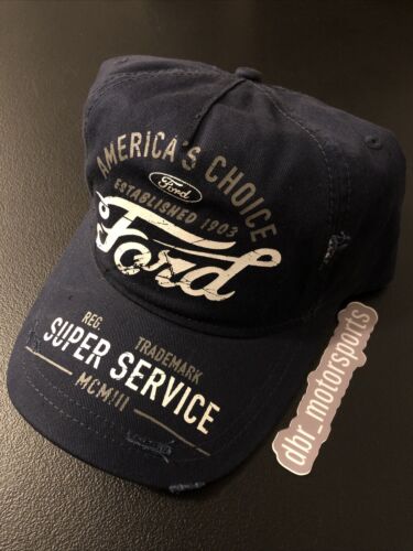 NEW! FORD SUPER SERVICE Officially Licensed Blue Adjustable Hat