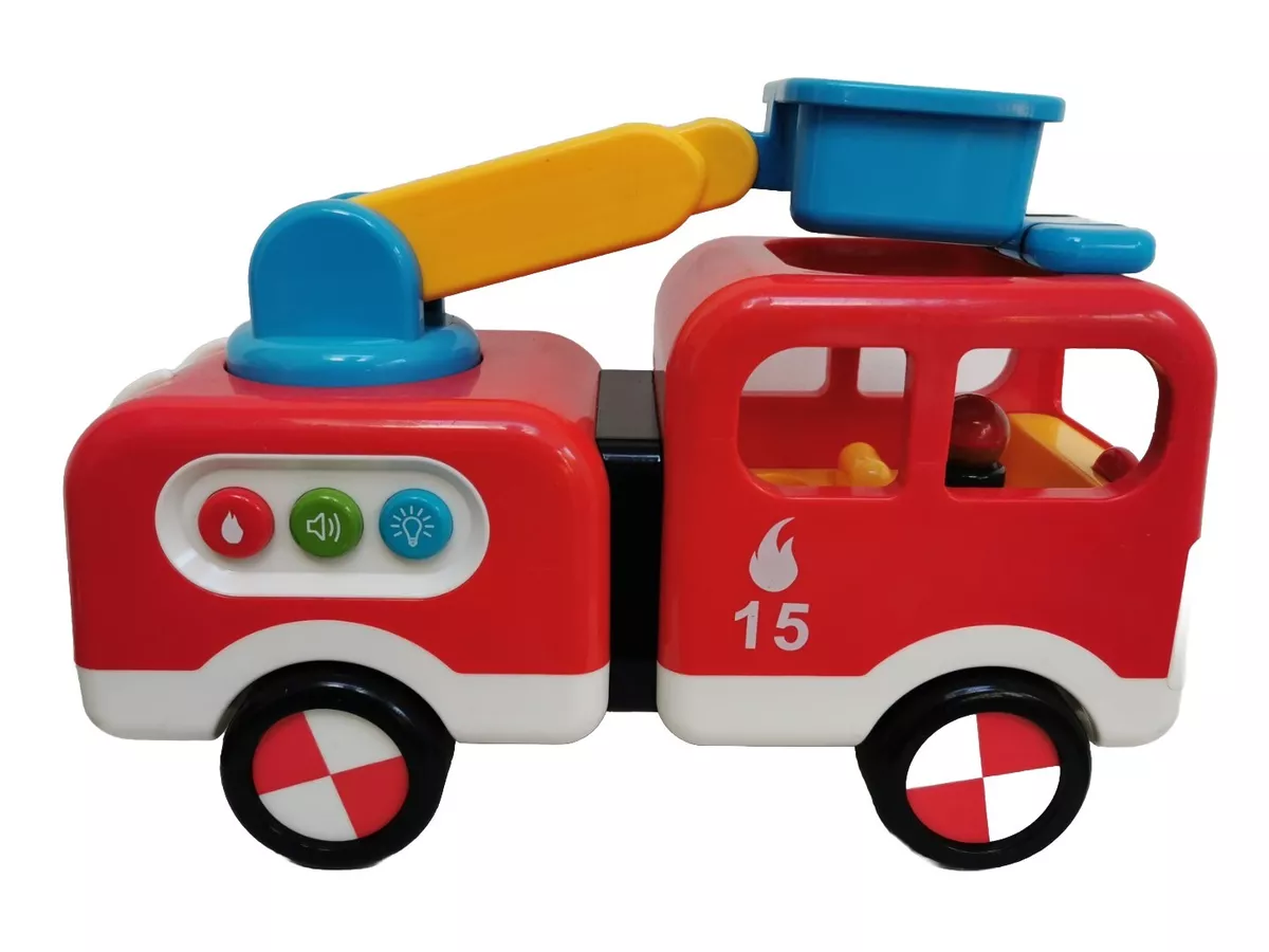 Whizz World Fire Engine One Figure Working Sounds Lights