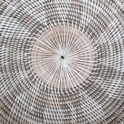 Vintage Thai Handicraft Wicker Craft Rattan Tray Food Fruit Serving Flower Shape - Picture 8 of 86