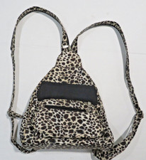 Mini Backpack/Purse 12x10x4 Leopard Adjustable Straps, Eye Glass Case