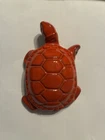 Frankoma Pottery; Orange Turtle; Vintage