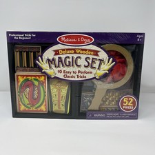Deluxe Wooden Magic Set 52 Pieces Melissa  Doug Ages 8 New Sealed Box