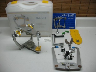 SAM 3  SEMI ADJUSTABLE DENTAL ARTICULATOR, FACEBOW, TRANSFER STAND, & MAGNETICS