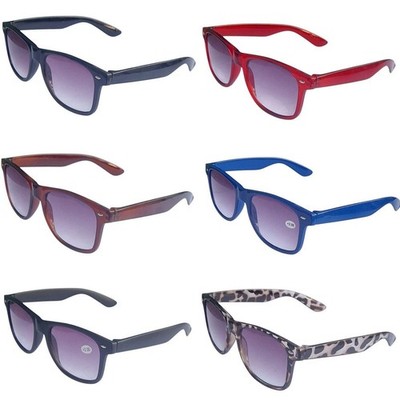 Sun Readers Herren Damen klassische graue Gläser mit Farbverlauf Unisex 6 Farben Retro TN49SR