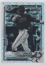 2021 Bowman Chrome Black & White Mini-Diamond Refractor Misael Urbina 11s9