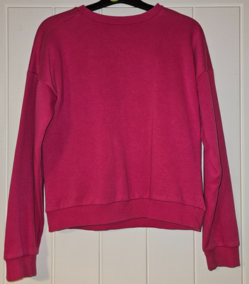 George Mädchen 10-11 Jahre unifarben rosa Pullover Oberteil Langarm Kleidung