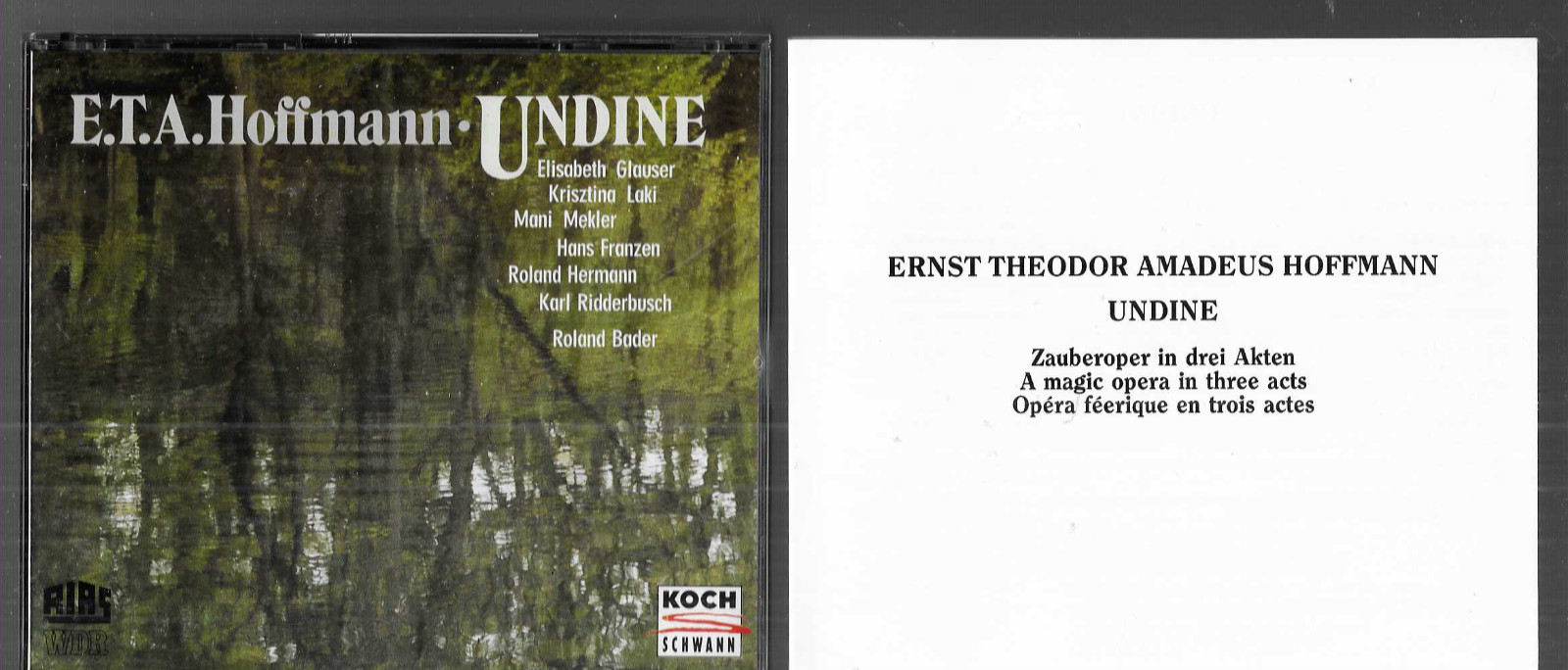 UNDINE ERNST HOFFMAN ON 3 CDS  WITH BOOKLET.