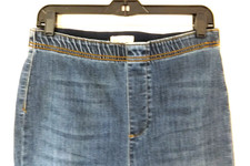 Pilcro Anthropologie Stretch Jeans Womens Medium Denim Flared High Rise Blue