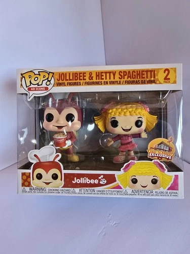 Funko Pop! Vinyl Jollibee & Hetty Spaghetti 2-Pack First to Market Ad Icons