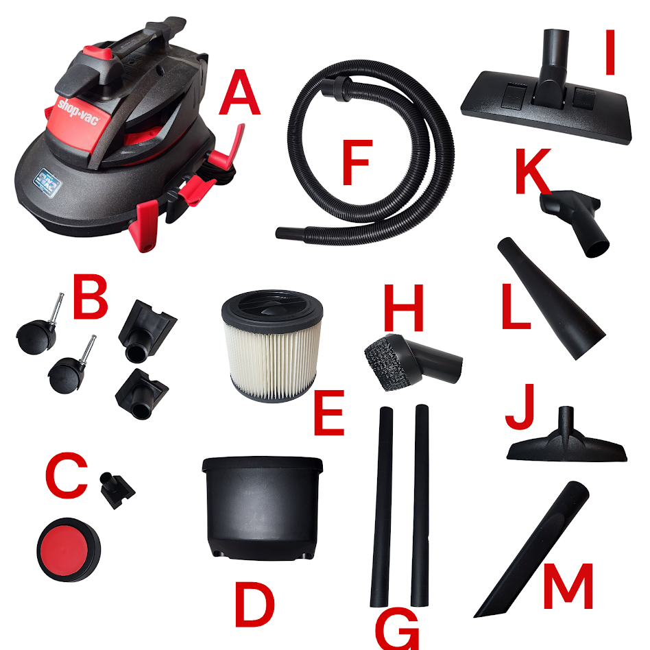 Shop Vac E4S-C550 Replacement Parts - CHOOSE YOUR PART! New OEM