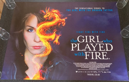 THE GIRL WHO PLAYED WITH FIRE 2009 Original Cinema UK Quad Movie POSTER ROLLED - Picture 2 of 9