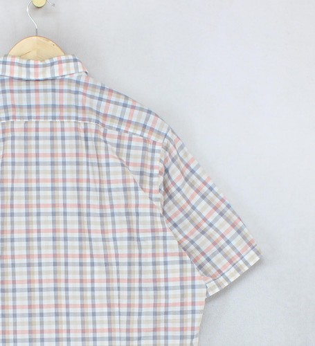 Hugo Boss Check Shirt Mens Size XL Multicoloured Short Sleeve Regular Fit Cotton - Picture 12 of 15