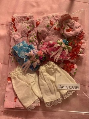 Pullip Isuru or Dal Handmade Clothes Matching Yukata 2 Piece Set 288