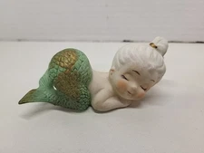 Vintage 50s Bradley Ken.ar Baby Mermaid Ceramic Bisque