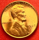 1948-S Lincoln Wheat Cent Penny GEM RED BU From an Original Bank Roll