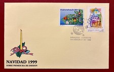 URUGUAY * SPECIAL POSTMARK  "CHRISTMAS 1999"  - COVER YV#1864 1865