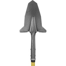 58" Garden Spade Shovel - Steel-Reinforced Fiberglass Handle, Beveled Blade, Cus