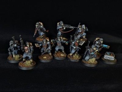 Commission painted Krieg Veteran Guardsmen Kill Team Warhammer 40k