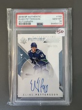2018-19 Sp authentic Future watch Pettersson RC FWA PSA 10 Rookie