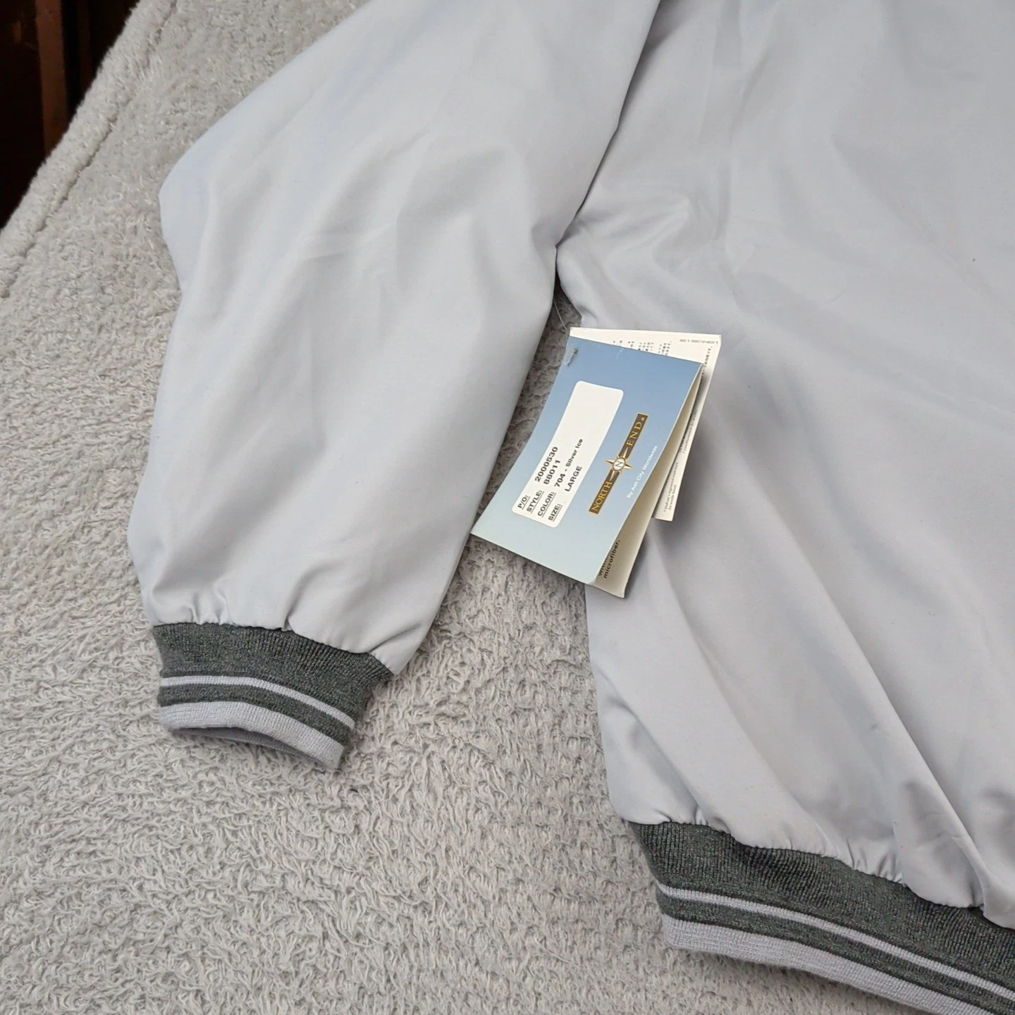 VTG Financial Windbreaker Pullover Mens L Gray Freddie Mac North End Micro Plus - product detail image 17