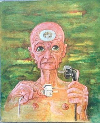 Meky Ella? El-Meky? Berlin socket man Schuko plug, man with plug