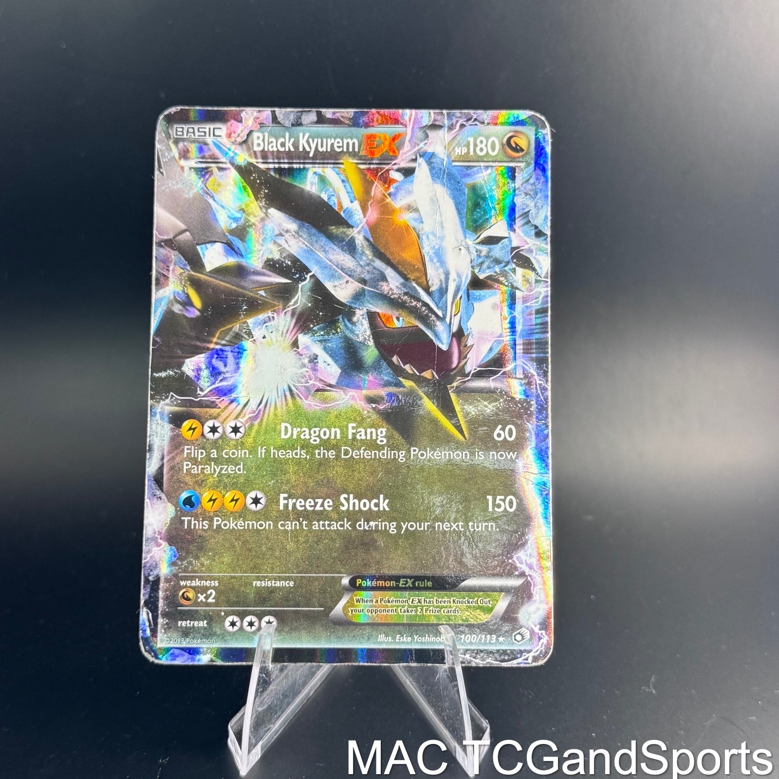 Black Kyurem EX 101/149 Holo Boundaries Crossed Pokemon TCG NM