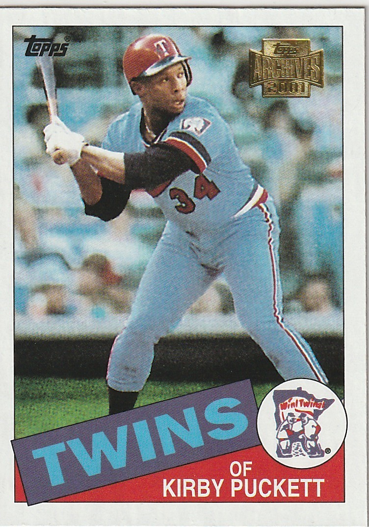 Kirby Puckett 2001 Topps Archives #536 Minnesota Twins 1985 Rookie