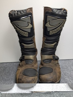 Forma Terra EVO Dry X Moto Boots Mens Size 15 EU 49 Brown Motorcycle Boots