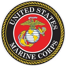 US Marine Corps Logo Die Cut Laminated Vinyl Decal Sticker