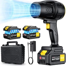 Electric Leaf Blower Cordless with 21V 2 * 3000Mah Batteries and Charger, 400,00