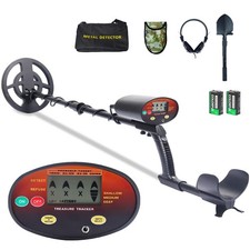 Metal Detector for Kids Professional - Adjustable Height, Pinpoint Orange