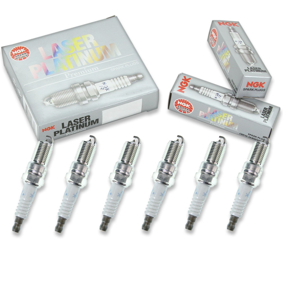 6 pcs NGK Laser Platinum Spark Plugs for 1976-1981 Volvo 265 2.7L 2.8L V6 - yo