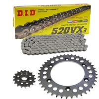 Kettensatz KTM Duke 620 94-98 Kette DID 520 VX3 108 Offen 17/38