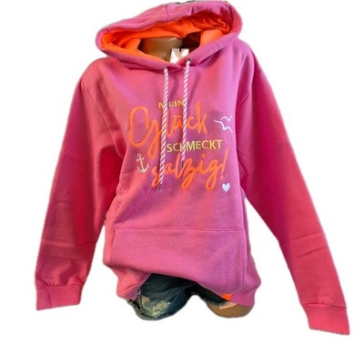 Zwillingsherz Sweatshirt Pulli Pullover Rosa ''Anker Glück'' S bis XXL (1544)