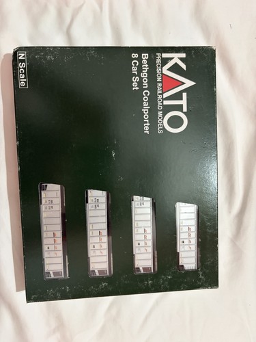 Juego de 8 coches Kato 106-4625 BNSF Swoosh Bethgon Coalporter  | Condition: New
